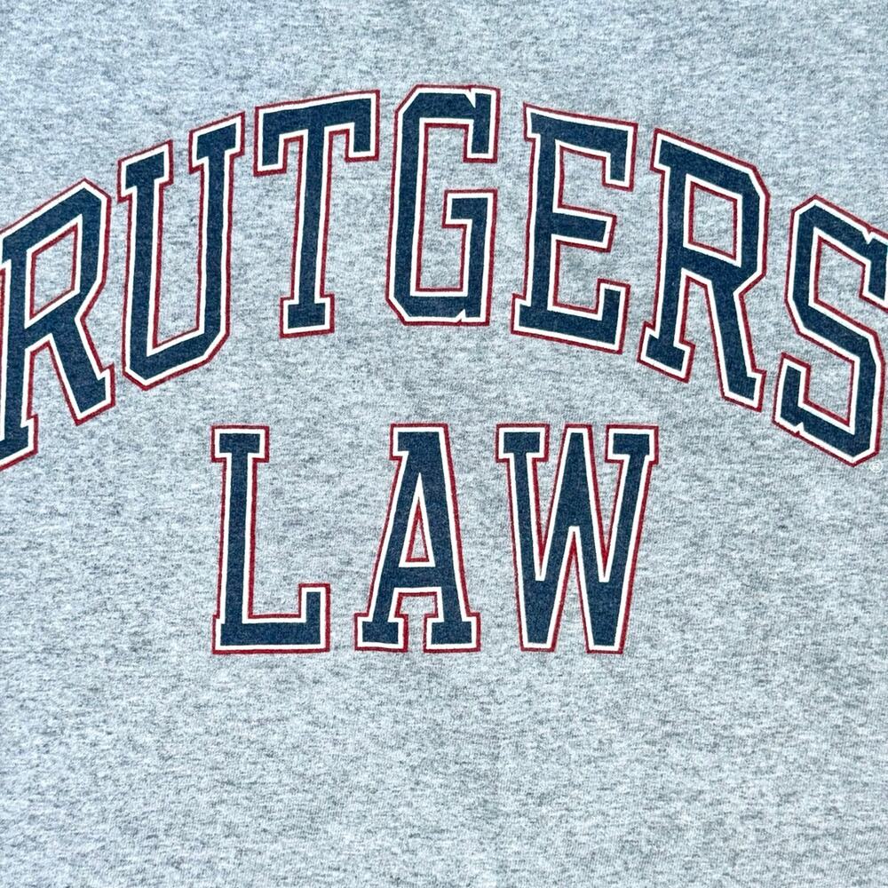 Champions Authentic Athletic Apparel Rutgers Law Raglan Baseball T Shirt Vintage - Picture 3 of 5